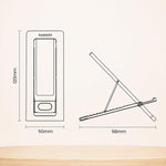 Supporto per telefono pieghevole Toocki da scrivania, ultra sottile da 4 mm, supporto portatile per cellulare, multi-angolo, da viaggio, tascabile