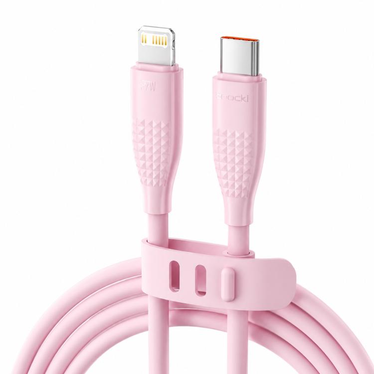 Cavo di ricarica rapida Toocki PD da 27 W USB-C / Type-C a 8 pin, lunghezza 2 m.