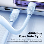 Cavo di ricarica rapida Toocki PD da 27 W USB-C / Type-C a 8 pin, lunghezza 2 m.