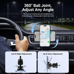 Supporto magnetico per telefono da auto Toocki con gancio di fissaggio anticaduta e rotazione a 360 gradi.