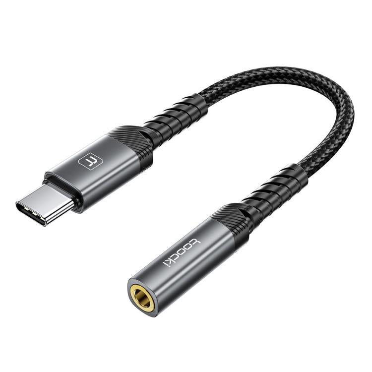Adattatore per jack per cuffie, DAC ad alta risoluzione, dongle ausiliario intrecciato, Toocki USB-C/Type-C to 3.5mm Female, Toocki 8 Pin to 3.5mm Female