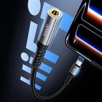 Adattatore per jack per cuffie, DAC ad alta risoluzione, dongle ausiliario intrecciato, Toocki USB-C/Type-C to 3.5mm Female, Toocki 8 Pin to 3.5mm Female