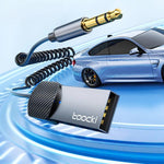 Adattatore Aux Bluetooth 5.4 Toocki con ricevitore da 3,5 mm, dongle audio wireless alimentato tramite USB e microfono, BT-01
