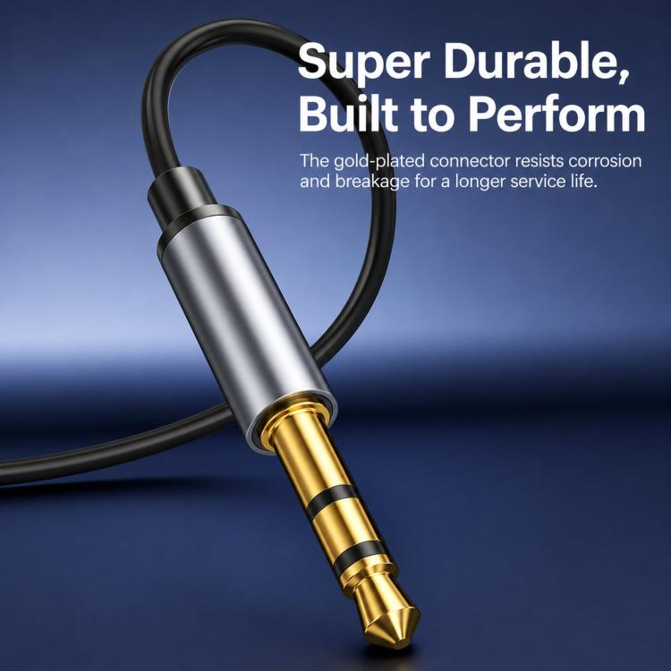 Adattatore Aux Bluetooth 5.4 Toocki con ricevitore da 3,5 mm, dongle audio wireless alimentato tramite USB e microfono, BT-01