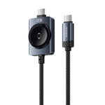 Cavo Toocki da 100 W 2 in 1 da USB-C a USB-C con caricabatterie magnetico per Apple Watch