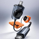 Cavo Toocki da 100 W 2 in 1 da USB-C a USB-C con caricabatterie magnetico per Apple Watch