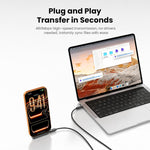 Adattatore con supporto pieghevole, ricarica rapida, connettore in lega di zinco, Toocki 240W USB-C Female to USB-C Male, Toocki 30W USB-C Female to 8 Pin Male
