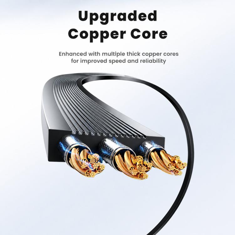 Cavo retrattile piatto, cavo di ricarica di diverse lunghezze, Toocki 100W USB-C/Type-C to USB-C/Type-C, Toocki 27W USB-C/Type-C to 8 Pin