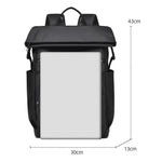Zaino impermeabile per laptop 15,6 pollici da uomo