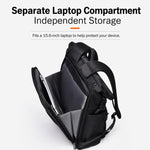 Zaino impermeabile per laptop 15,6 pollici da uomo