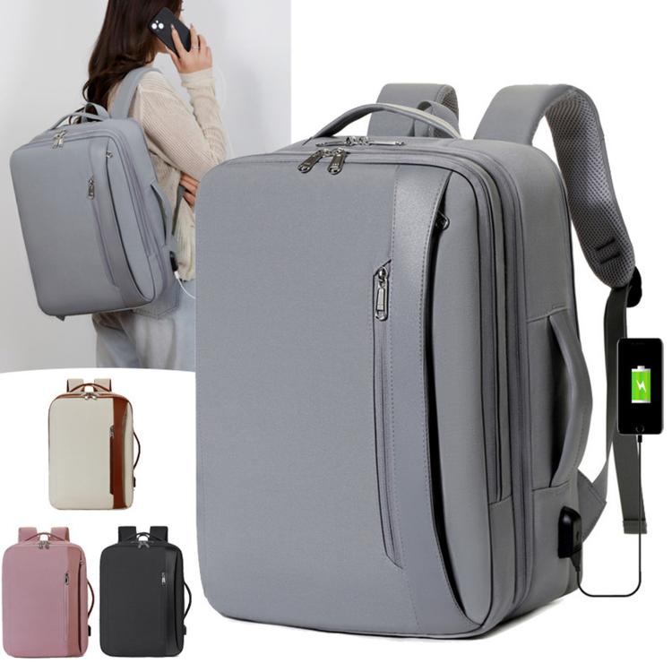 Zaino da viaggio impermeabile con porta USB 46x34x8 cm