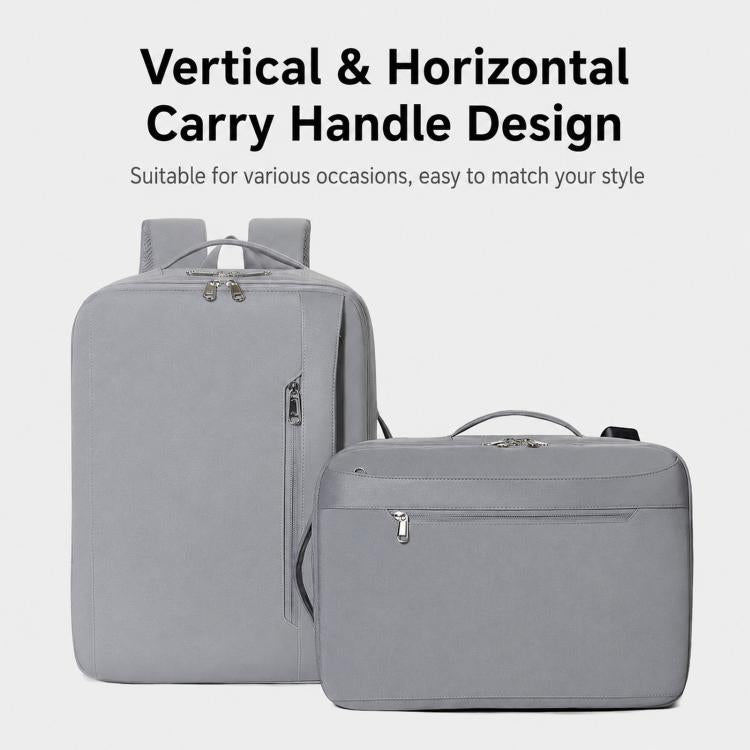 Zaino da viaggio impermeabile con porta USB 46x34x8 cm