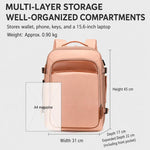 Zaino da viaggio espandibile 30 litri con scomparto laptop