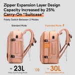 Zaino da viaggio espandibile 30 litri con scomparto laptop