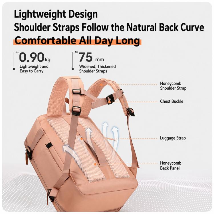 Zaino da viaggio espandibile 30 litri con scomparto laptop