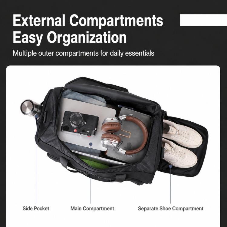 REMOID T33 Borsa sportiva da palestra con scomparto scarpe