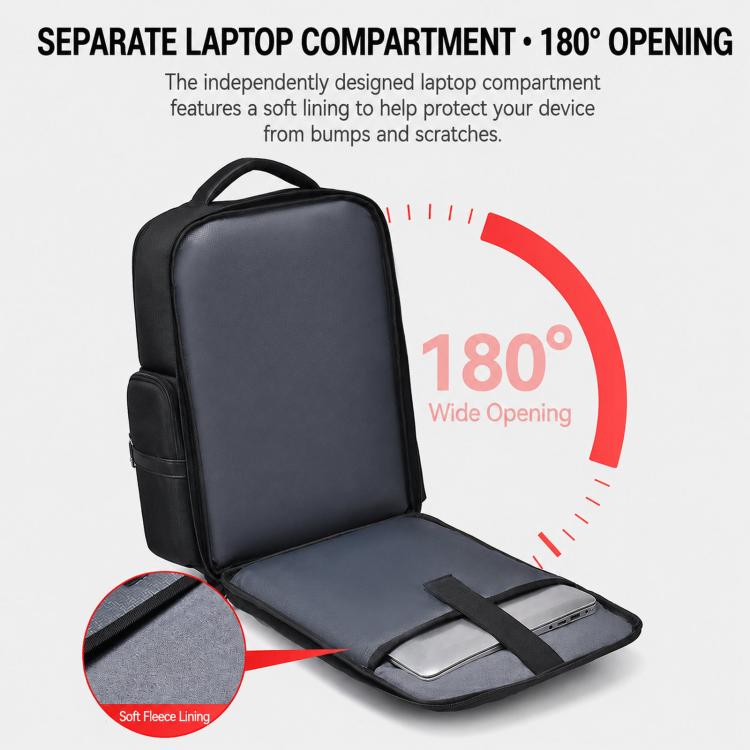 Zaino per laptop 15,6" resistente all'acqua REMOID B3005