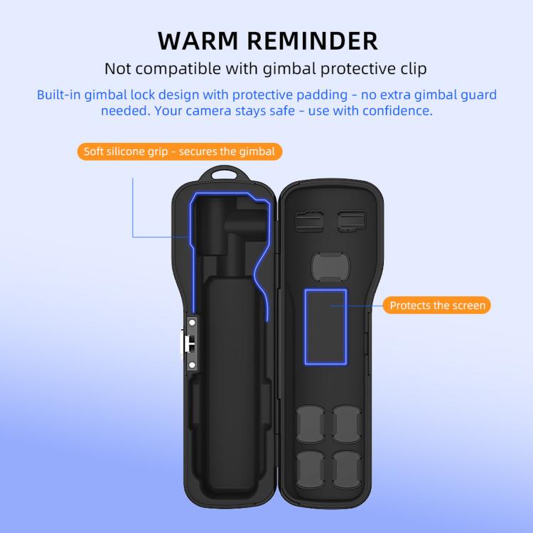Custodia protettiva per obiettivo e porta filtri BRDRC per DJI Osmo Pocket 4 / 3