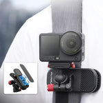 Clip magnetica a sgancio rapido per tracolla dello zaino Flymile, For DJI Osmo Action 3 / 4 / 5 Pro, For DJI Osmo Action 6 / Nano, For Insta360 Ace / Ace Pro / 2 / X5
