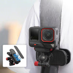 Clip magnetica a sgancio rapido per tracolla dello zaino Flymile, For DJI Osmo Action 3 / 4 / 5 Pro, For DJI Osmo Action 6 / Nano, For Insta360 Ace / Ace Pro / 2 / X5
