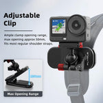 Clip magnetica a sgancio rapido per tracolla dello zaino Flymile, For DJI Osmo Action 3 / 4 / 5 Pro, For DJI Osmo Action 6 / Nano, For Insta360 Ace / Ace Pro / 2 / X5
