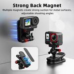 Clip magnetica a sgancio rapido per tracolla dello zaino Flymile, For DJI Osmo Action 3 / 4 / 5 Pro, For DJI Osmo Action 6 / Nano, For Insta360 Ace / Ace Pro / 2 / X5