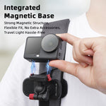 Clip magnetica a sgancio rapido per tracolla dello zaino Flymile, For DJI Osmo Action 3 / 4 / 5 Pro, For DJI Osmo Action 6 / Nano, For Insta360 Ace / Ace Pro / 2 / X5
