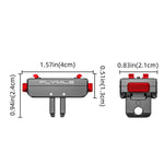 Adattatore di estensione con blocco Flymile per Insta360 Ace Pro 2 / X5 con base a sgancio rapido magnetico.