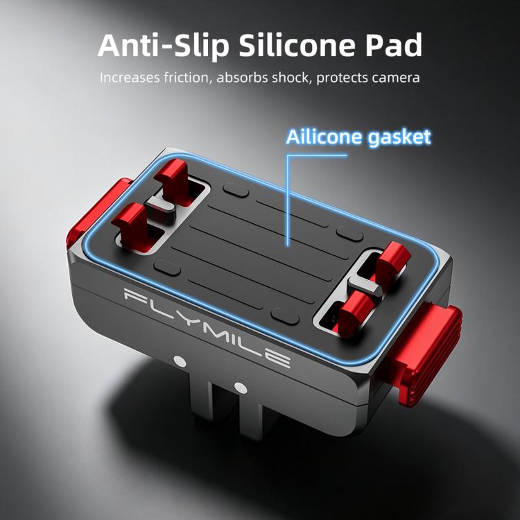 Adattatore di estensione con blocco Flymile per Insta360 Ace Pro 2 / X5 con base a sgancio rapido magnetico.