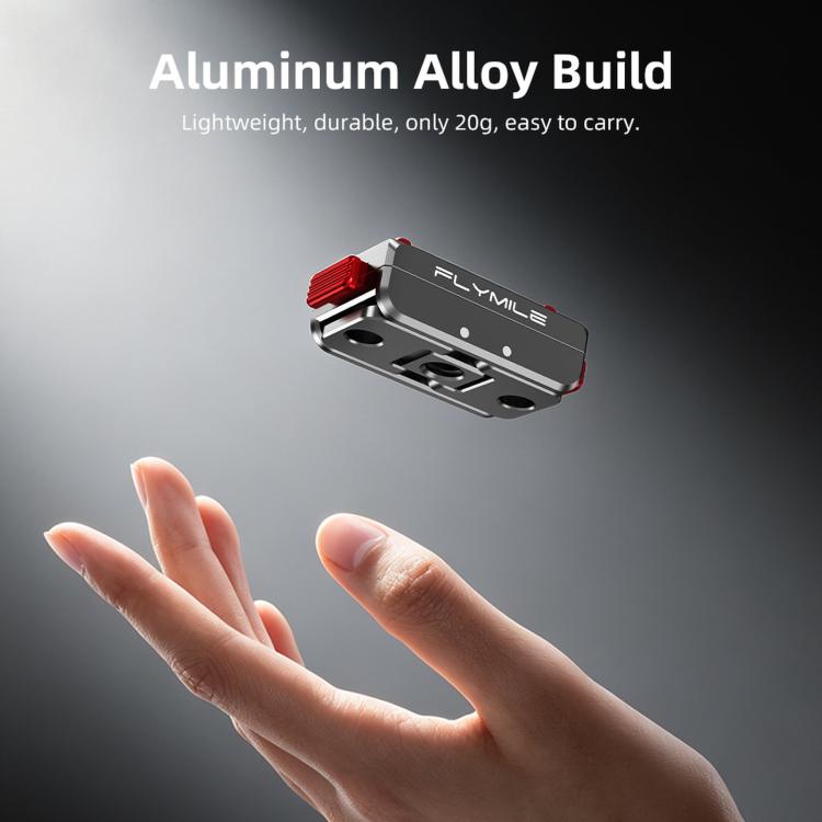 Adattatore di estensione con blocco Flymile per Insta360 Ace Pro 2 / X5 con base a sgancio rapido magnetico.