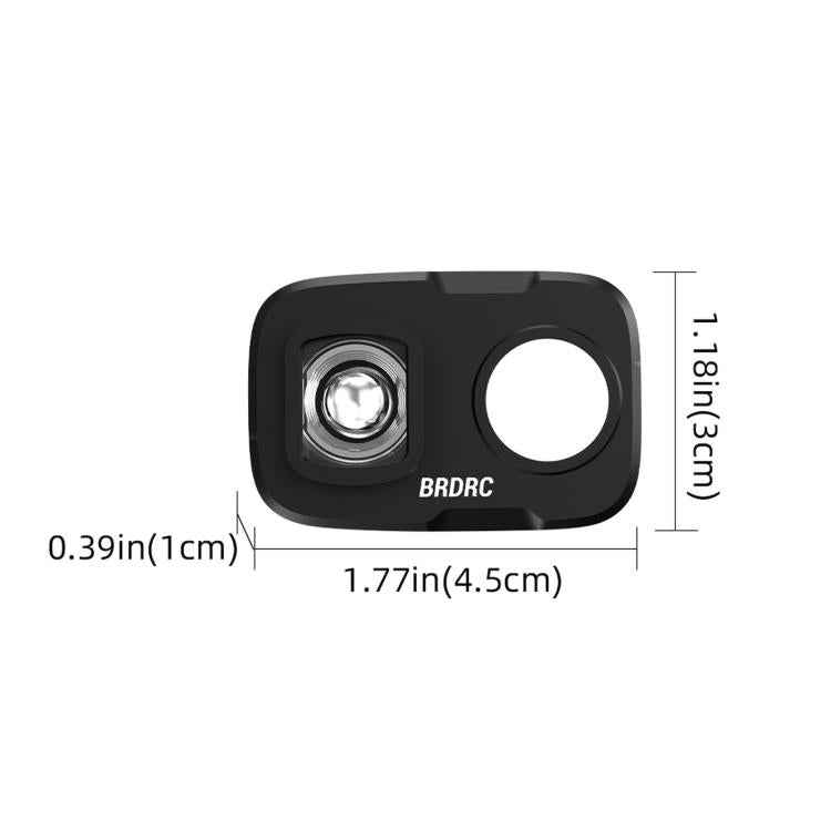 Filtro esterno estensore BRDRC a 108 gradi per DJI Osmo Pocket 4P.