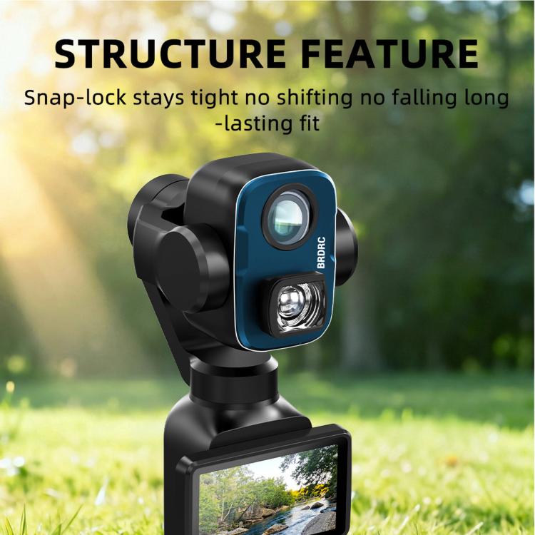 Filtro esterno estensore BRDRC a 108 gradi per DJI Osmo Pocket 4P.