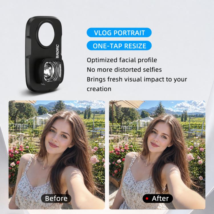 Filtro esterno estensore BRDRC a 108 gradi per DJI Osmo Pocket 4P.