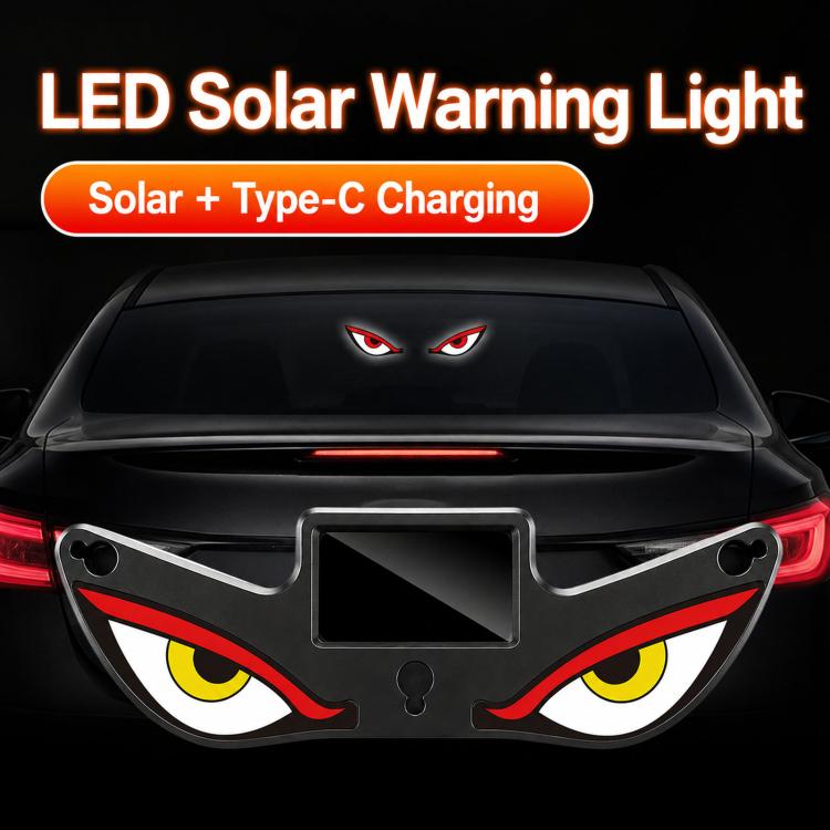 Luce solare lampeggiante a ventosa per auto, luce di segnalazione a LED dinamica multimodale per finestrini.