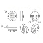 Clacson pneumatico per auto con tweeter da 1,5 pollici, AMT-42