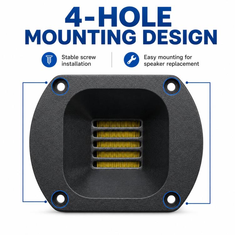Tweeter pneumatico da 74 mm in lega di alluminio, 4 ohms, 8 ohms