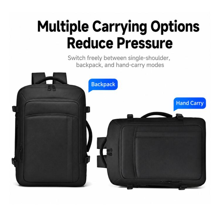 Zaino espandibile da viaggio 40L con scomparto laptop 15,6"