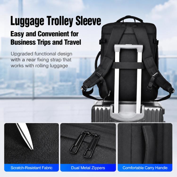 Zaino espandibile da viaggio 40L con scomparto laptop 15,6"