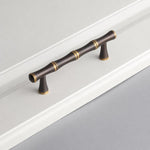 Maniglie per mobili in ottone massiccio e bambù, pomelli retrò per cassetti e comò, maniglie vintage per armadi., 1044 Single-hole Drop Ring Blackened Brass, 1044 Single-hole Drop Ring Brown, 1044 Sngle-hole Drop Ring Natural Brass                     ...