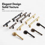 Maniglie per mobili in ottone massiccio e bambù, pomelli retrò per cassetti e comò, maniglie vintage per armadi., 1044 Single-hole Drop Ring Blackened Brass, 1044 Single-hole Drop Ring Brown, 1044 Sngle-hole Drop Ring Natural Brass                     ...