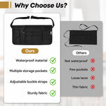 Grembiule da cameriere con tasche, grembiule da vita impermeabile per cameriere/cameriera con cinturino regolabile con fibbia