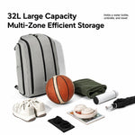 Zaino da basket REMOID 32L, borsa sportiva da palestra, zaino da viaggio, zaino da giorno con separazione per indumenti bagnati e asciutti.