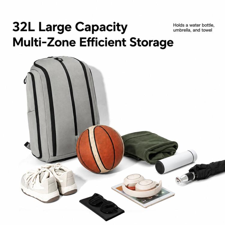 Zaino da basket REMOID 32L, borsa sportiva da palestra, zaino da viaggio, zaino da giorno con separazione per indumenti bagnati e asciutti.