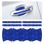Set di 8 adesivi con strass per maniglie e battitacco delle portiere dell'auto, antigraffio.