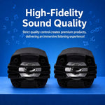 YL-053 Altoparlante da polso Hi-Fi impermeabile per moto, con audio Bluetooth e interruttore di controllo sul manubrio., No Light, With Light
