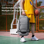 Zaino da basket REMOID H-036 con scomparto per scarpe, resistente all'acqua, ideale per sport e viaggi.