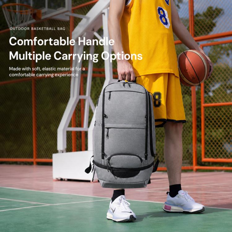 Zaino da basket REMOID H-036 con scomparto per scarpe, resistente all'acqua, ideale per sport e viaggi.
