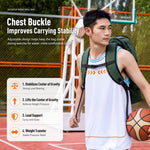 Zaino da basket REMOID H-036 con scomparto per scarpe, resistente all'acqua, ideale per sport e viaggi.
