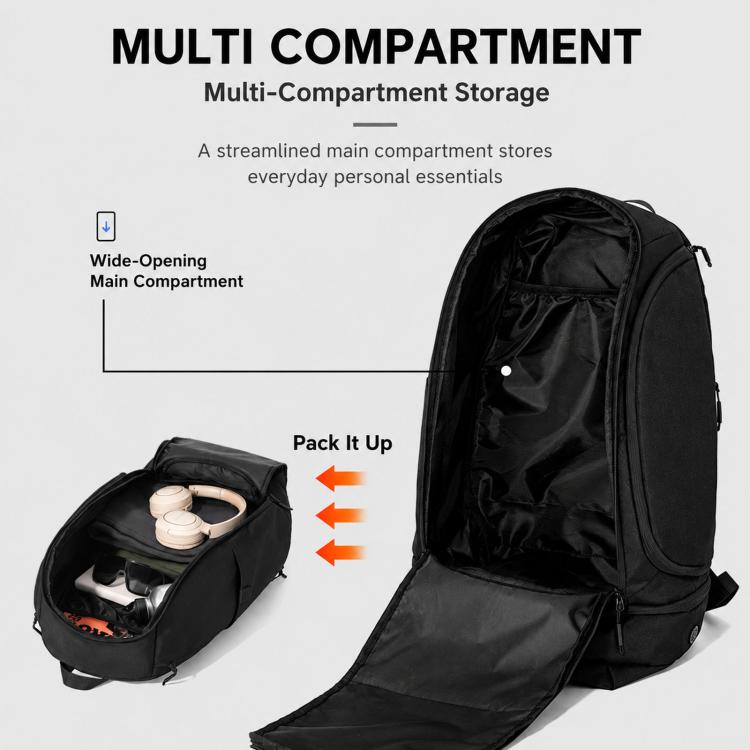Zaino da basket REMOID H-036 con scomparto per scarpe, resistente all'acqua, ideale per sport e viaggi.