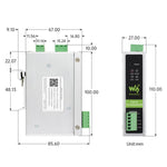 Convertitore di protocollo CAN FD Waveshare da CAN FD a RS232/RS485 per la comunicazione dati bidirezionale, CAN FD To RS232/RS485